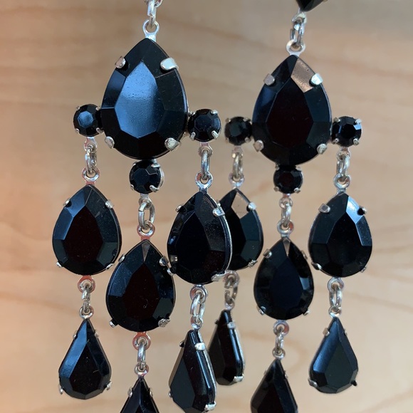 Pair of Sparkly Chandelier Earrings - Picture 2 of 7